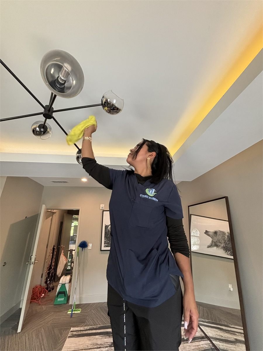 Starbiz cleaner working in a residential kitchen